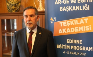 Edirne'de AK Parti Teşkilat Akademisi Eğitim Programı sona erdi