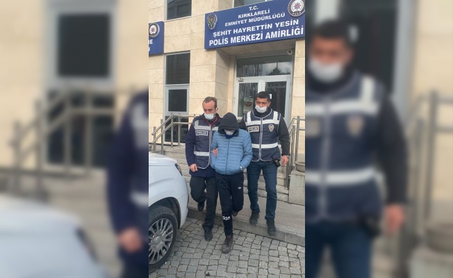 Kırklareli'nde hastane bahçesindeki mazgalları çalan şüpheli yakalandı