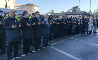 Kocaeli'de kalp krizi sonucu hayatını kaybeden polis memuru için tören yapıldı