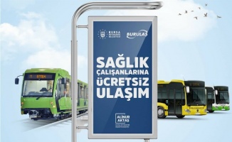 Bursa'da sağlıkçılara ücretsiz ulaşım süresi uzatıldı