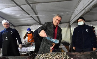 İstanbul Üsküdar'da balık ziyafetli 'kar' teşekkürü