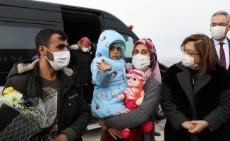 Minik Asiye 37 gün sonra memleketi Gaziantep'te 