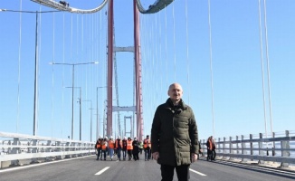 Ulaştırma ve Altyapı Bakanı Karaismailoğlu: "Mega proje 1915 Çanakkale Köprüsü'nden üretime 5.2 Milyar Avroluk katkı"