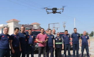 Manisa'nın itfaiye erleri drone eğitiminde