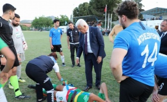 Muğla'da futbolcuya ilk müdahale Başkan Gürün’den