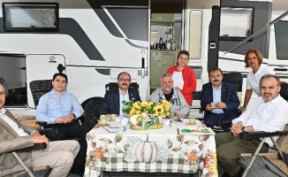 Bursa'da kamp ve karavan tutkunları Harmancık'ta buluştu