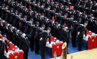 İstanbul'da 499 kadın polis memurunun mezuniyet sevinci