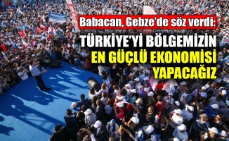 Babacan: Türkiye’yi bölgemizin en güçlü ekonomisi yapacağız