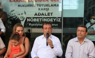 Başkan İmamoğlu'ndan 'Gezi Nöbeti'ne destek