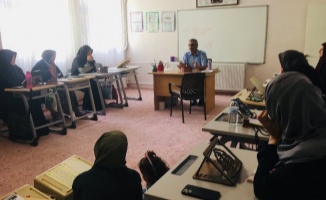 Bursa Mudanya'da hafızlık kız Kur'an kurslarına Müftülük'ten ziyaret