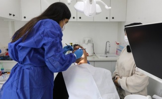 Gaziantep'ten afetezedelere diş sağlığı hizmeti