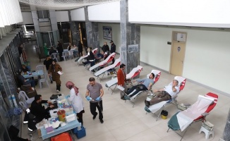 Kayeri Büyükşehir personelinden kan bağışı