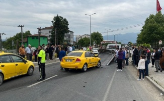 Düzce'de trafikte yarış kazayla sonuçlandı!