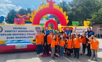 Erzincan Toplum Destekli Polislik Şubesi'nden çocuklara sınırsız eğlence