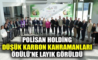 Polisan Holding, Düşük Karbon Kahramanları Ödülü'ne layık görüldü