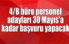  4/B büro personel adayları 30 Mayıs'a kadar başvuru yapacak
