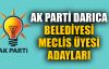  AK Parti Darıca Meclis üyesi listesi 