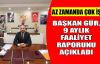 Ali Osman Gür, 9 aylık başkanlığını değerlendirdi