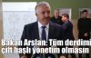 Bakan Arslan: Tüm derdimiz çift başlı yönetim olmasın