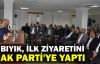 Bıyık, ilk ziyaretini AK Parti'ye yaptı
