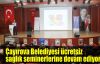 Çayırova Belediyesi ücretsiz sağlık seminerlerine devam ediyor