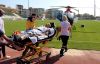  Damarı yırtılan hasta hava ambulansıyla sevk edildi