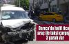 Darıca'da hafif ticari araç ile taksi çarpıştı: 3 yaralı