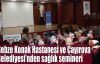 Gebze Konak Hastanesi ve Çayırova Belediyesi’nden sağlık semineri