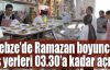 Gebze'de Ramazan boyunca iş yerleri 03.30'a kadar açık