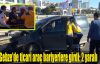 Gebze'de ticari araç bariyerlere girdi:2 yaralı