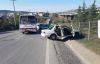  Gebze'de U dönüşü yapan sürücü kazaya neden oldu