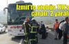 İzmit'te otobüs TIR'a çarptı: 2 yaralı