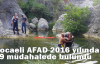  Kocaeli AFAD 2016 yılında 89 müdahalede bulundu