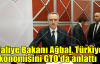   Maliye Bakanı Ağbal, Türkiye ekonomisini GTO'da anlattı