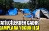  Tatilcilerden çadır kamplara yoğun ilgi