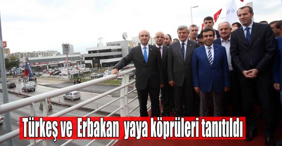 Türkeş ve Erbakan yaya köprüleri tanıtıldı