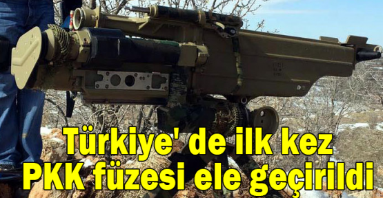 Türkiye' de ilk kez PKK füzesi ele geçirildi