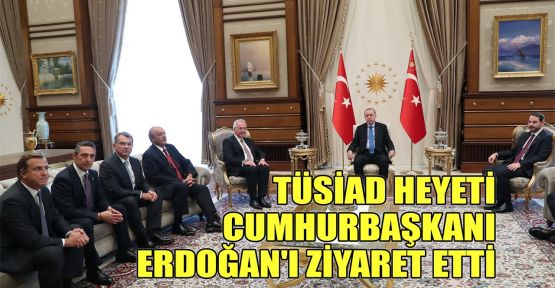 TÜSİAD heyeti Cumhurbaşkanı Erdoğan'ı ziyaret etti