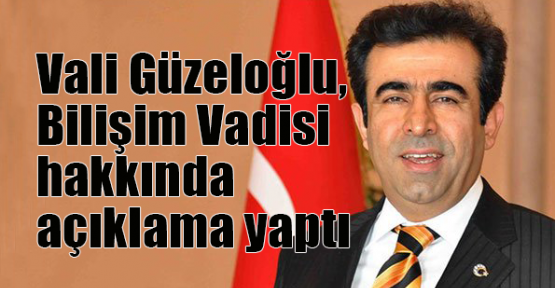 Vali Güzeloğlu, Bilişim Vadisi hakkında açıklama yaptı